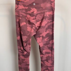 EUC dusty rose camo high waisted Align Lululemon
